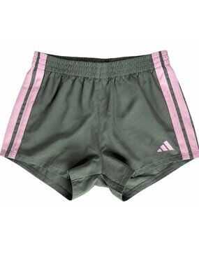 Adidas Girls Size 6X Lightweight Athletic Shorts Green Pink NWOT